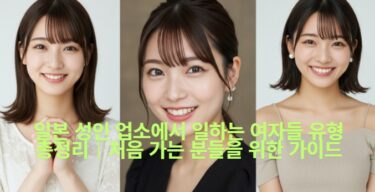 【외국인 가능】일본 풍속 여성 유형 정리｜처음 가는 분 필독 가이드