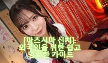 [마츠시마 신치]: 외국인을 위한 쉽고 명확한 가이드